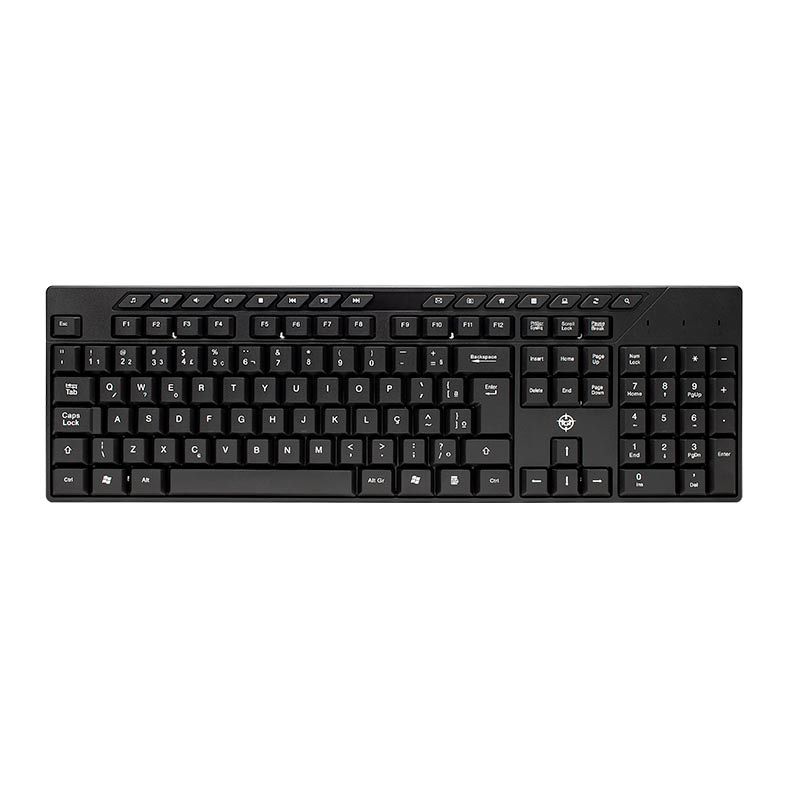 Teclado TGT Membrana Preto, TGT-TGK100-BL01