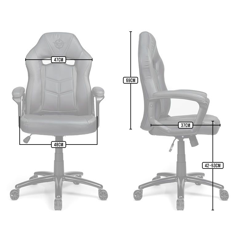 Cadeira Gamer TGT Trigger, Preto e Branco, TGT-TGR-WHITE