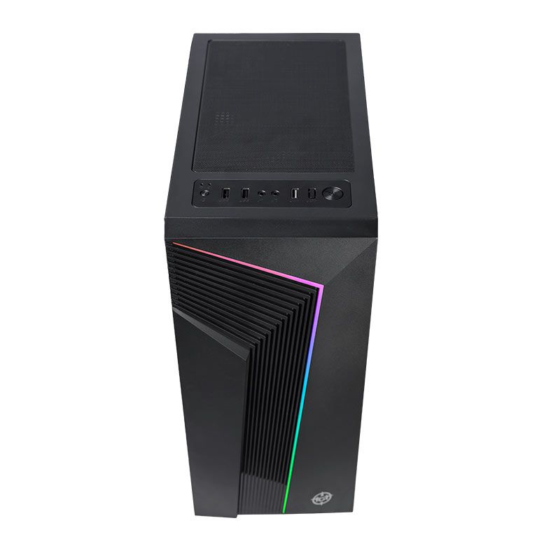 Gabinete Gamer TGT Tracer, RGB, Mid-Tower, Lateral Acrilico, Com 3 Fans, Preto, TGT-TRC-RGB01