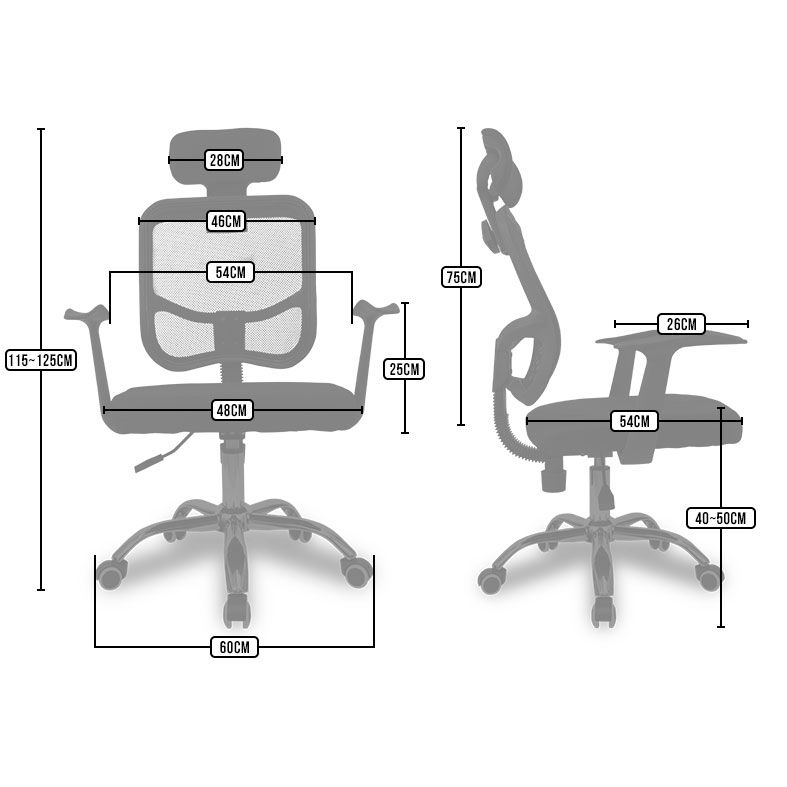 Cadeira Office TGT TS305, Preto, TGT-TS35-01