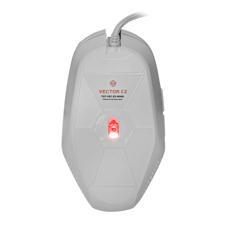 OPENBOX Mouse TGT Vector E2, Rainbow, 7200DPI, 6 Botoes, Branco, TGT-VEC-E2-WH01