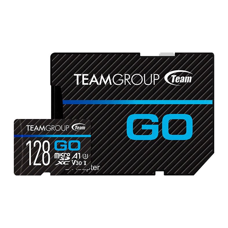 Cartao de Memoria Team Group GO, 128GB, MicroSDXC, UHS-I, V30, TGUSDX128GU303