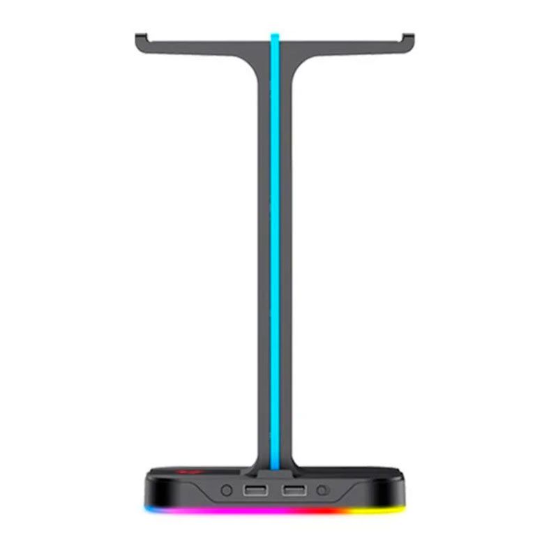 Suporte Duplo Para Headset Havit Gamenote TH650, RGB, USB, Preto, HVTH-TH650-BK