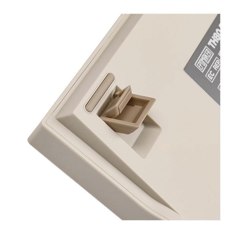 Teclado Mecanico Epomaker TH80 Pro V2, ARGB, VIA, Switch Flamingo, White, TH80PROV2-WH-FLG