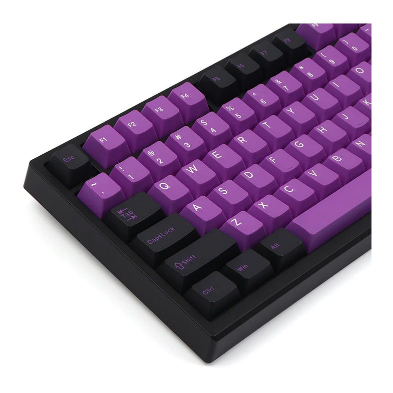 Teclado Mecanico Epomaker TH80 SE, ARGB, Switch Flamingo Linear, Black Purple, TH80SE-BP-FLGLN