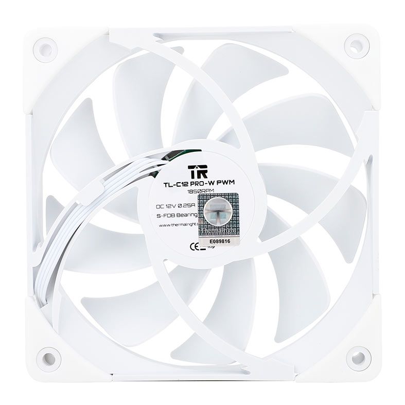 Ventoinha Thermalright TL-C12 PRO, 120mm, Branco, TL-C12-PRO-W