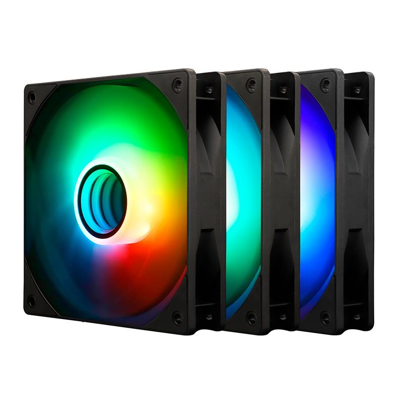Kit Ventoinhas Thermalright TL-C12B-S V3 X3, ARGB, 3x120mm, Preto, TL-C12B-S-V3-X3