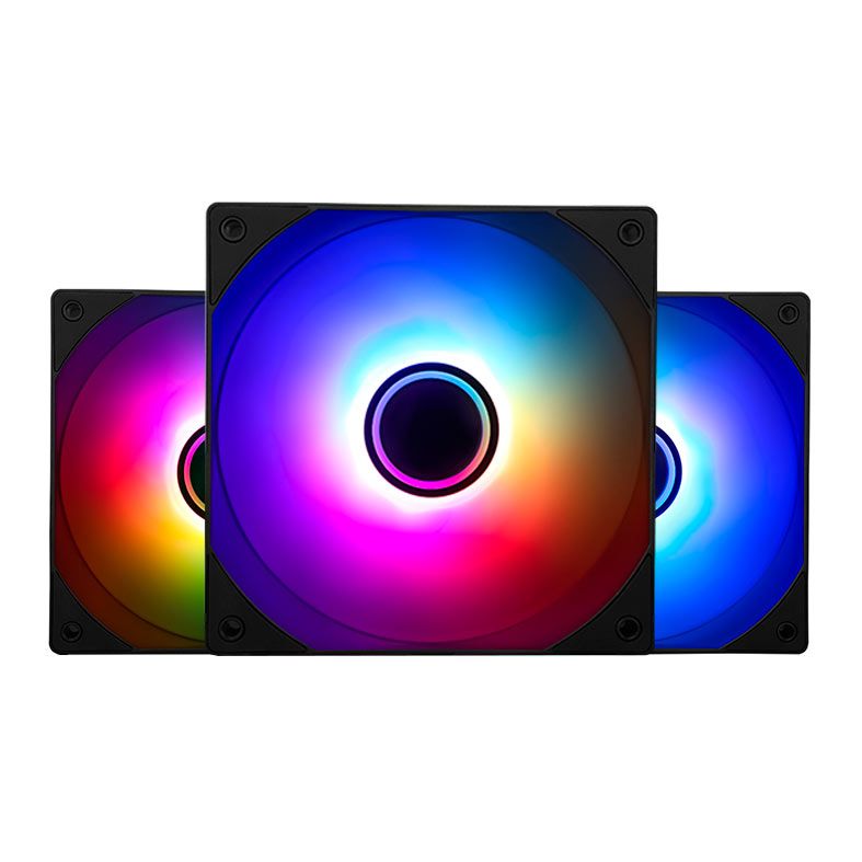 Kit Ventoinhas Thermalright TL-C12B-S V3 X3, ARGB, 3x120mm, Preto, TL-C12B-S-V3X3-PT