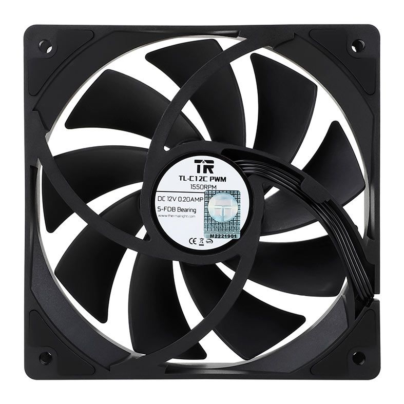 Kit Ventoinhas Thermalright TL-C12C-X3, 3x120mm, Preto, TL-C12C-X3