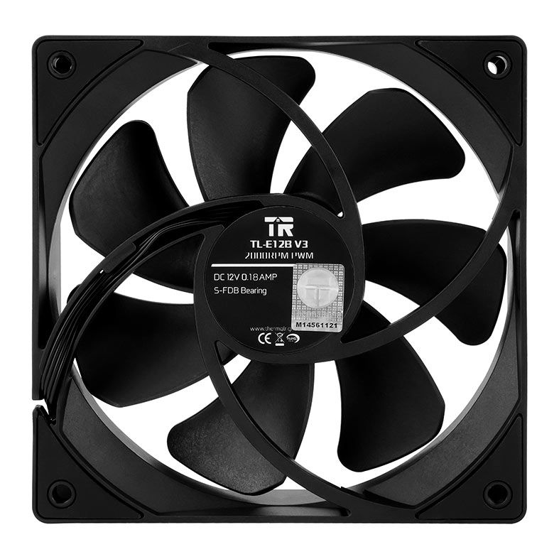 Ventoinha Thermalright TL-E12B V3, 120mm, Preto, TL-E12B-V3