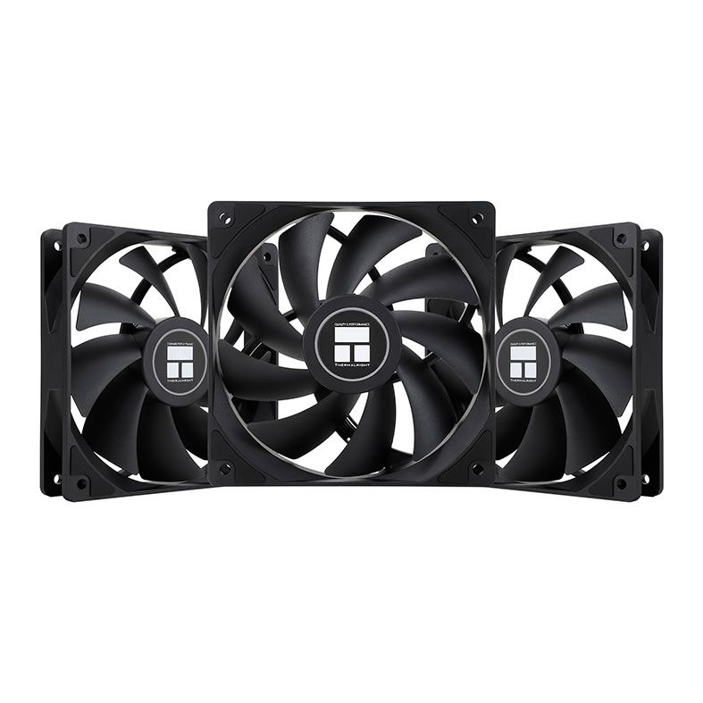 Kit Ventoinhas Thermalright C12C, 120mm, 3x120mm, TL-KIT-C12-BLACK