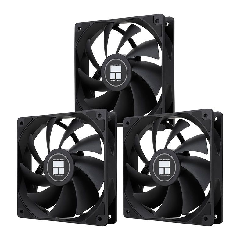 Kit Ventoinhas Thermalright C12C, 120mm, 3x120mm, TL-KIT-C12-BLACK