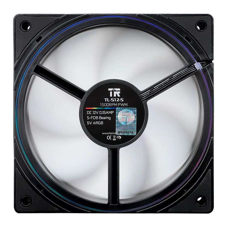 Kit Ventoinhas Thermalright S12-S, ARGB, 3x120mm, Preta, TL-KIT-S12-S