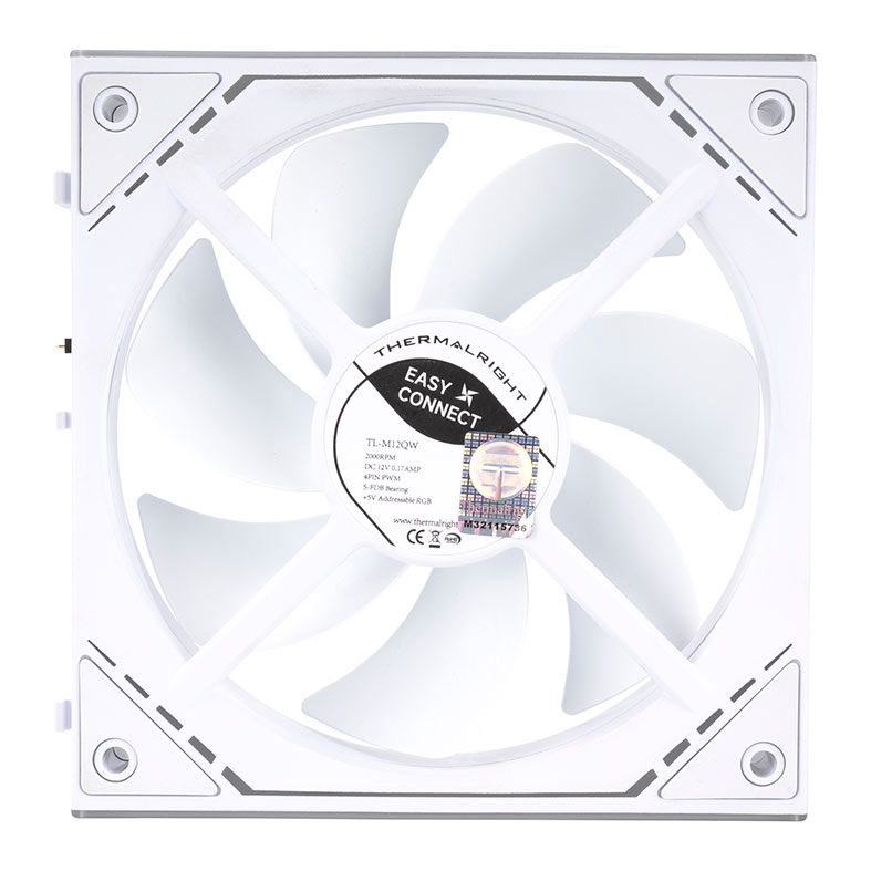 Ventoinha Thermalright TL-M12QW, ARGB, 120mm, Branco, TL-M12QW