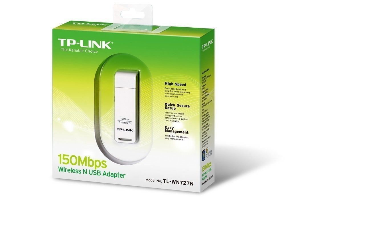 Adaptador USB TP-Link Wireless N 150Mbps, TL-WN727N