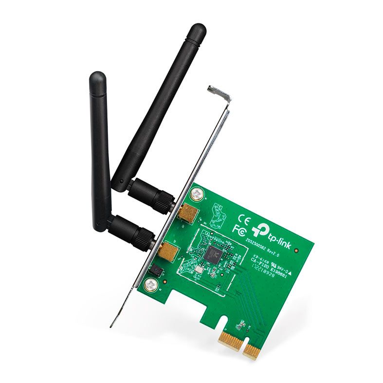 Placa PCI Express TP-Link Wireless N 2 Antenas 300Mbps 2.4Ghz, TL-WN881ND