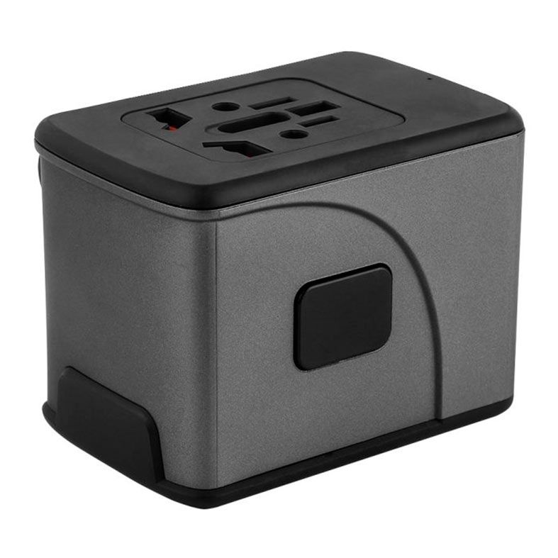 Carregador Universal Geonav, 4 USB, 1 USB, Preto, TLCH65BK