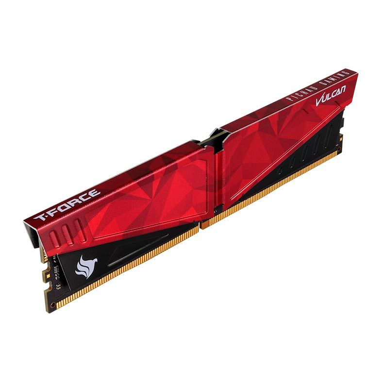 Memoria Team Group T-Force Vulcan Pichau 16GB (1x16) DDR4 3200MHz Vermelha, TLPRD416G3200HC16C01