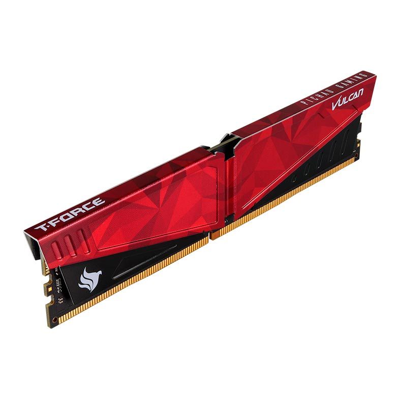Memoria Team Group T-Force Vulcan Pichau 32GB (1x32) DDR4 3200MHz Vermelha, TLPRD432G3200HC16C01