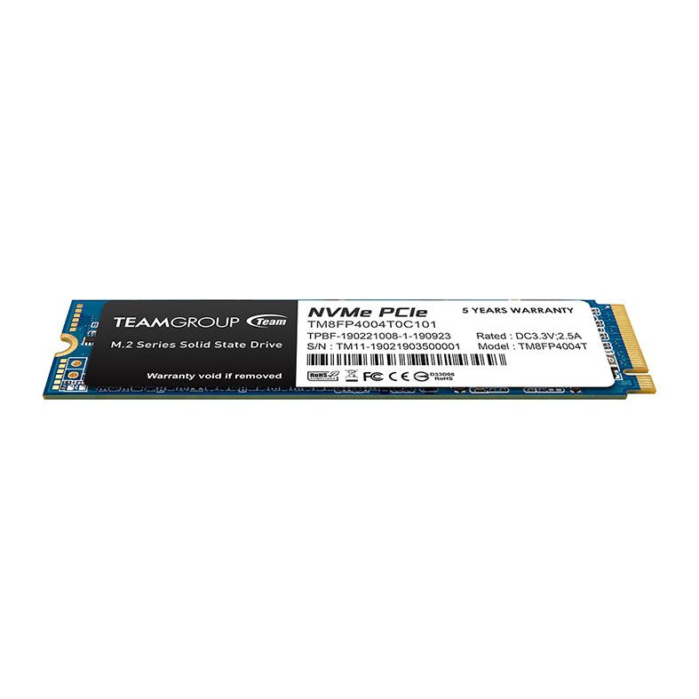 SSD Team Group MP34, 4TB, M.2 2280, PCIe NVMe, Leitura 3500MB/s, Gravacao 2900MB/s, TM8FP4004T0C101