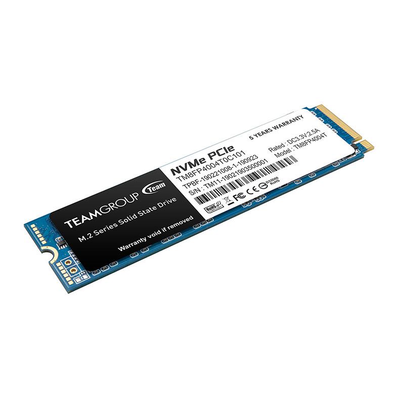 SSD Team Group MP34, 4TB, M.2 2280, PCIe NVMe, Leitura 3500MB/s, Gravacao 2900MB/s, TM8FP4004T0C101