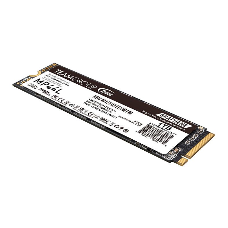 SSD Team Group MP44L, 1TB, M.2 2280, PCIe NVMe, Leitura 5000MB/s, Gravacao 4.500MB/s, TM8FPK001T0C101