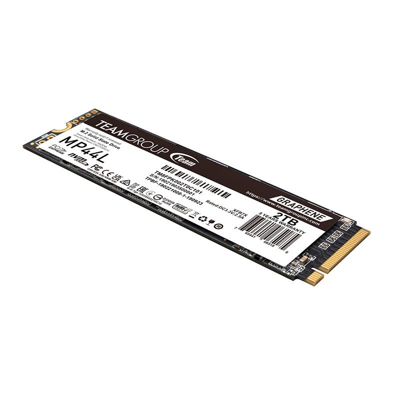 SSD Team Group MP44L, 2TB, M.2 2280, PCIe NVMe, Leitura 4800MB/s, Gravacao 4400MB/s, TM8FPK002T0C101