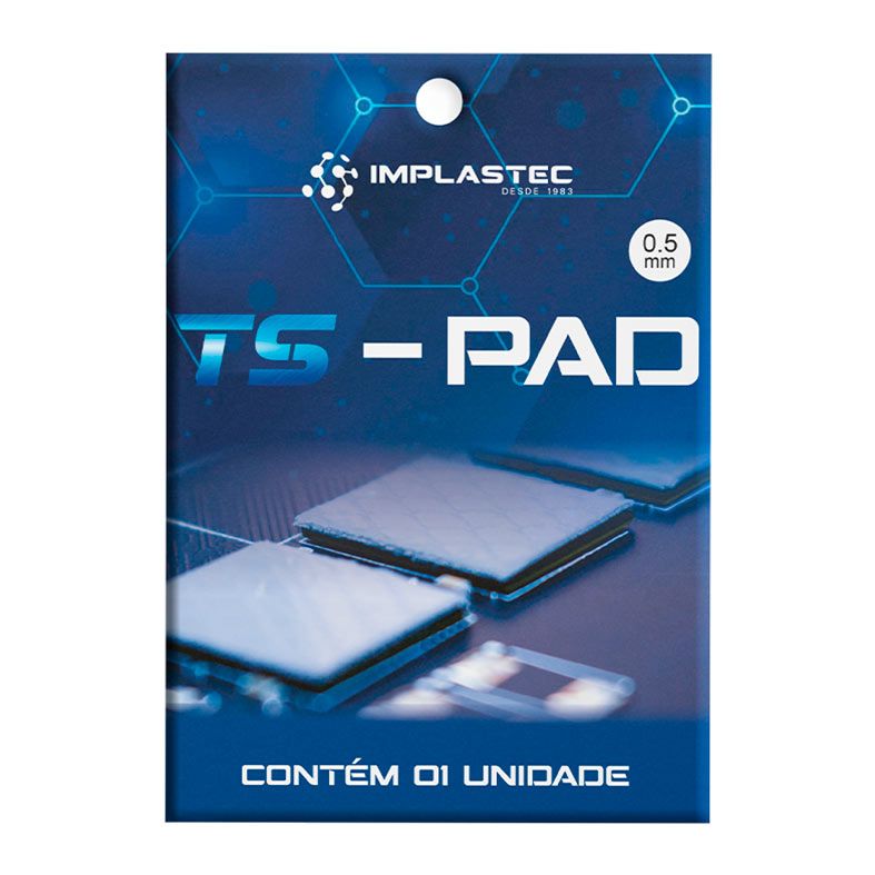 Thermal Pad Implastec TS-PAD, 10x10x0.5mm, TPI-TSPAD-05