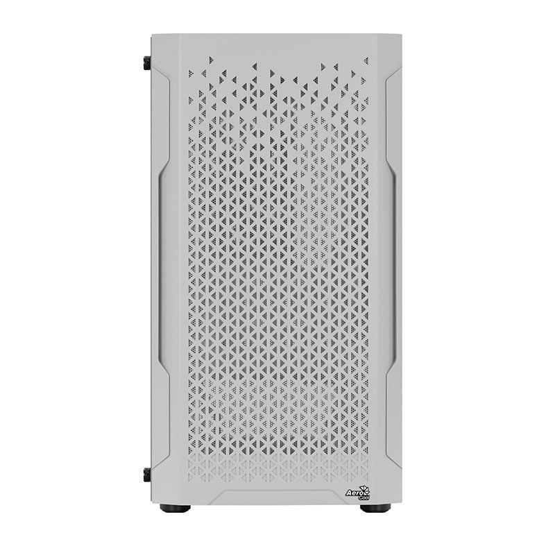 Gabinete Gamer Aerocool Trinity Mini V1, Mini-Tower, Lateral de vidro, Com 1 Fan, Branco, TRINITY-MINI-V1-BR