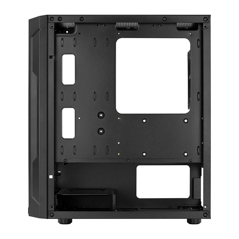 Gabinete Gamer Aerocool Trinity Mini V1, Mini-Tower, Lateral de vidro, Com 1 Fan, Preto, TRINITY-MINI-V1-PT