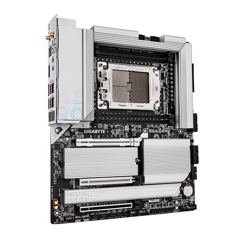 Placa Mae Gigabyte TRX50 AERO D, DDR5, Socket AMD sTR5, E-ATX, Chipset AMD TRX50, TRX50-AERO-D