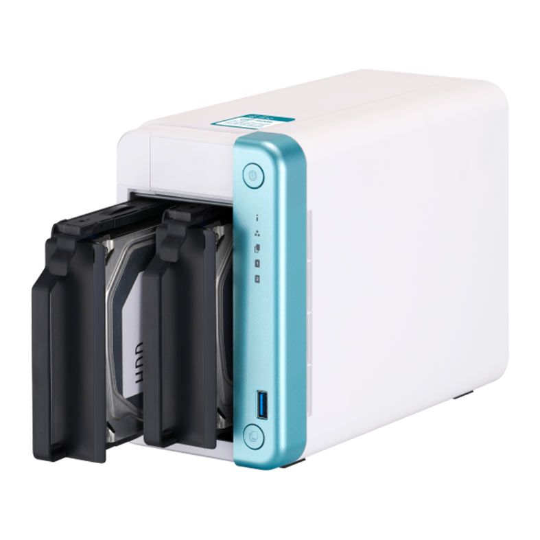 Storage NAS QNAP TS-251D, Intel Celeron J4005 2-Core 2-Threads 2.9GHz, 4GB DDR4, 2x Baia S/ HD, TS-251D-4G-US