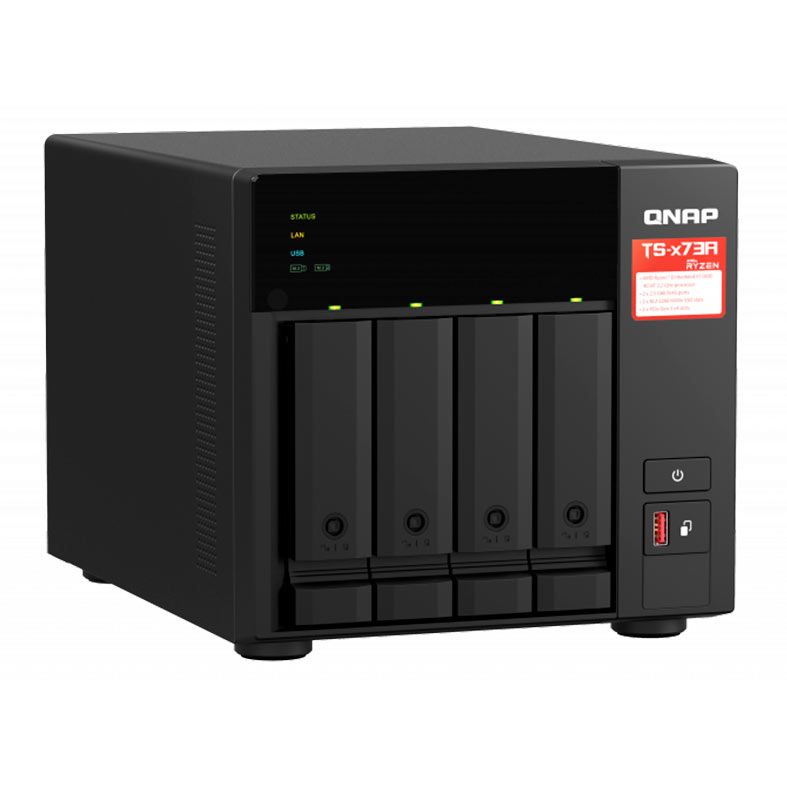 Storage NAS QNAP TS-431P3, Alpine AL314 4-Core 1.7GHz, Ryzen Embedded V1500B 4-Core 2.2GHz, 8GB DDR4, 4x Baia S/HD, TS-473A-8G-US