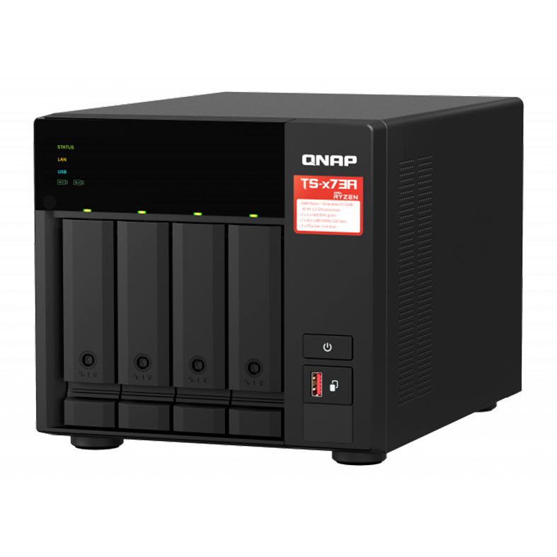 Storage NAS QNAP TS-431P3, Alpine AL314 4-Core 1.7GHz, Ryzen Embedded V1500B 4-Core 2.2GHz, 8GB DDR4, 4x Baia S/HD, TS-473A-8G-US