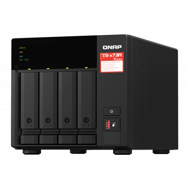 Storage NAS QNAP TS-431P3, Alpine AL314 4-Core 1.7GHz, Ryzen Embedded V1500B 4-Core 2.2GHz, 8GB DDR4, 4x Baia S/HD, TS-473A-8G-US