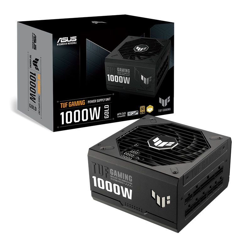 Fonte Asus TUF Gaming, 1000W, Full Modular, 80 Plus Gold, Preto, TUF-GAMING-1000G