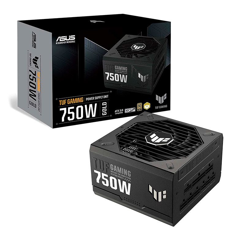 Fonte Asus TUF Gaming, 750W, Full Modular, 80 Plus Gold, Preto, TUF-GAMING-750G