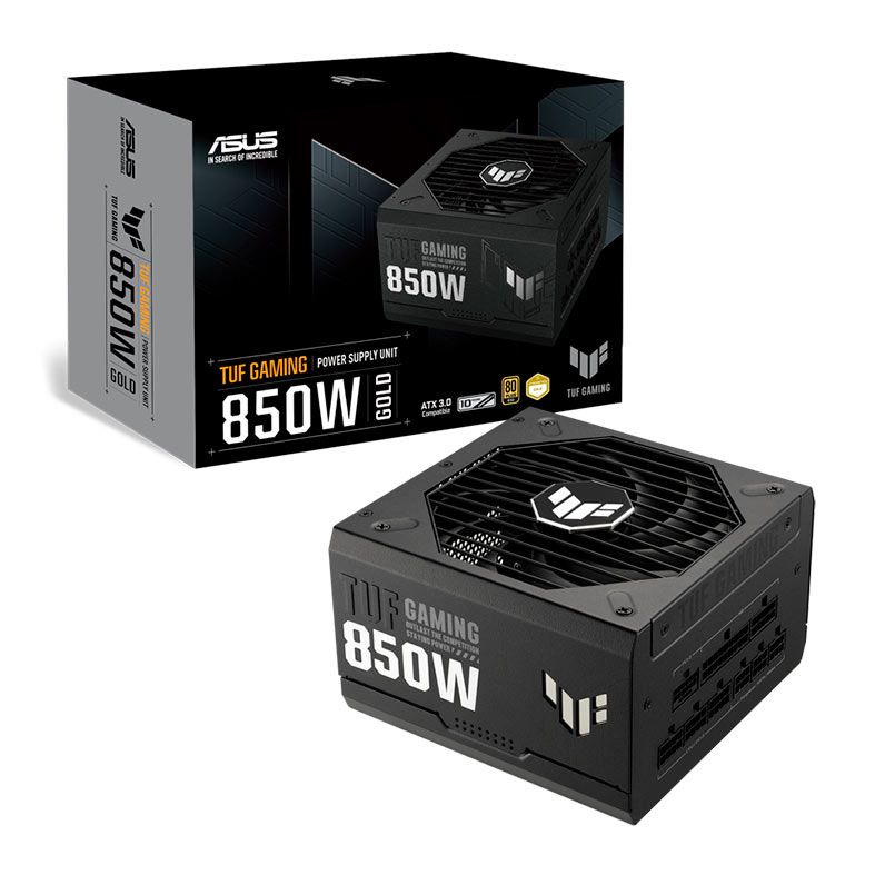 Fonte Asus TUF Gaming, 850W, Full Modular, 80 Plus Gold, Preto, TUF-GAMING-850G