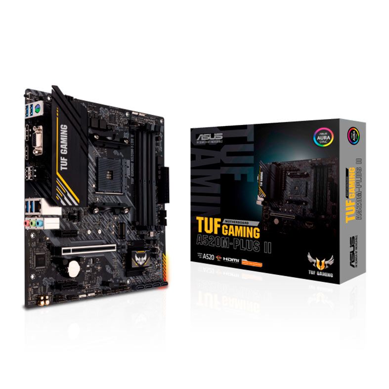 Placa Mae Asus TUF Gaming A520M-PLUS II, DDR4, Socket AMD AM4, M