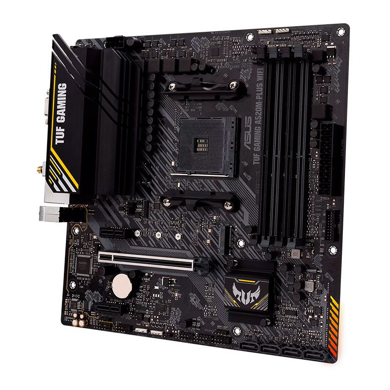 Placa Mae Asus TUF Gaming A520M-PLUS Wifi, DDR4, Socket AM4, M-ATX, Chipset A520M, TUF-GAMING-A520M-PLUS-WIFI