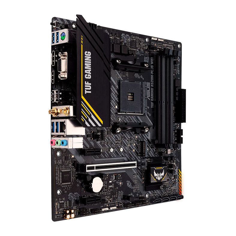 Placa Mae Asus TUF Gaming A520M-PLUS Wifi, DDR4, Socket AM4, M-ATX, Chipset A520M, TUF-GAMING-A520M-PLUS-WIFI
