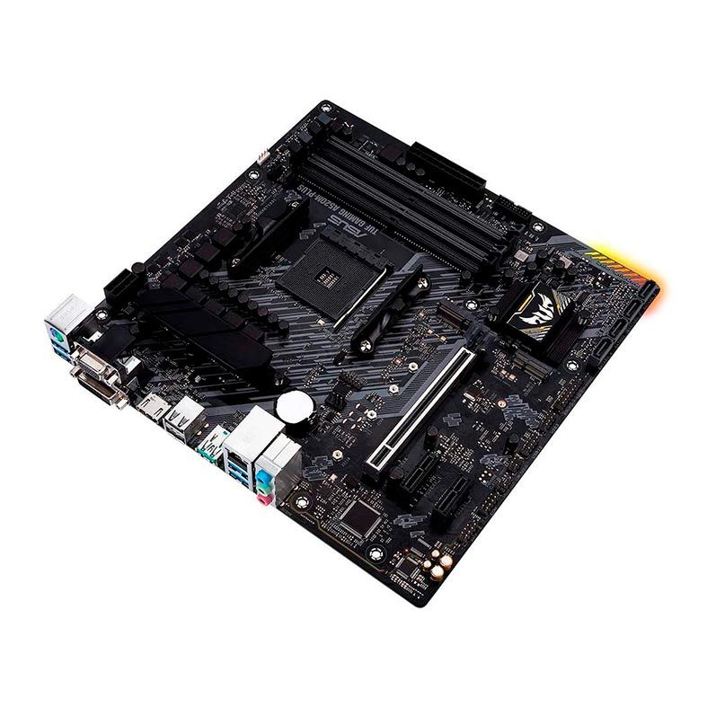 Placa Mae Asus TUF Gaming A520M-PLUS DDR4 Socket AM4 Chipset AMD A520