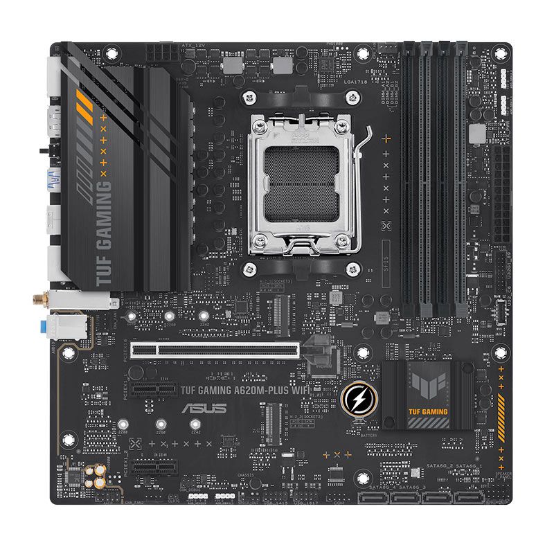 OPENBOX Placa Mae Asus TUF Gaming A620M-Plus WIFI, DDR5, Socket AMD AM5, M-ATX, Chipset AMD A620, TUF-GAMING-A620M-PLUS-WIFI