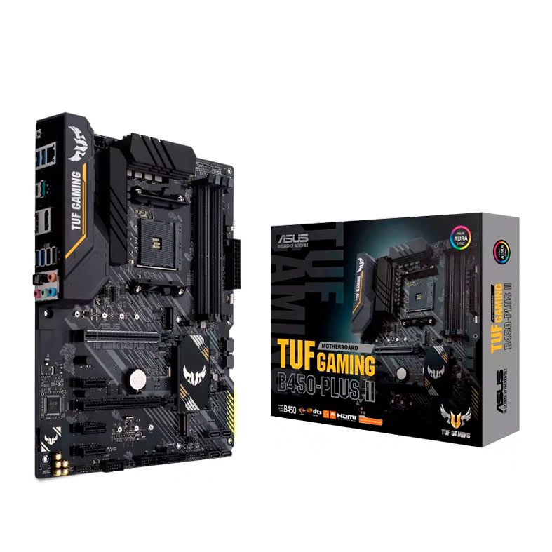 Placa Mae Asus TUF Gaming B450-PLUS II, DDR4, Socket AMD AM4, ATX, Chipset AMD B450, TUF-GAMING-B450-PLUSII