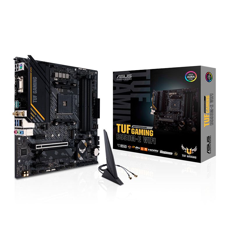 Placa Mae Asus TUF Gaming B550M-E WI-FI, DDR4, Socket AM4, Chipset AMD B550, TUF GAMING B550M-E WIFI