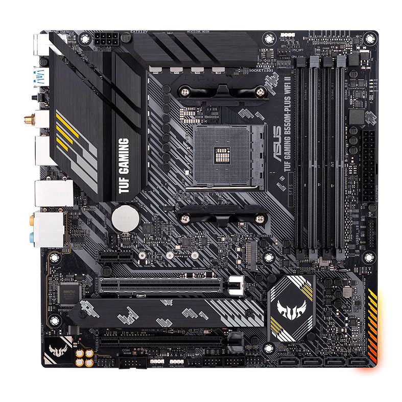 Placa Mae Asus TUF Gaming B550M-PLUS WI-FI II, DDR4, Socket AM4, M-ATX, Chipset AMD B550, TUF-GAMING-B550M-PLUS-WIFI-II