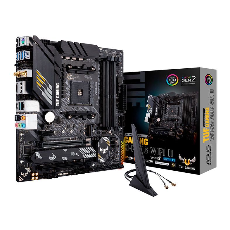 Placa Mae Asus TUF Gaming B550M-PLUS WI-FI II, DDR4, Socket AM4, M-ATX, Chipset AMD B550, TUF-GAMING-B550M-PLUS-WIFI-II