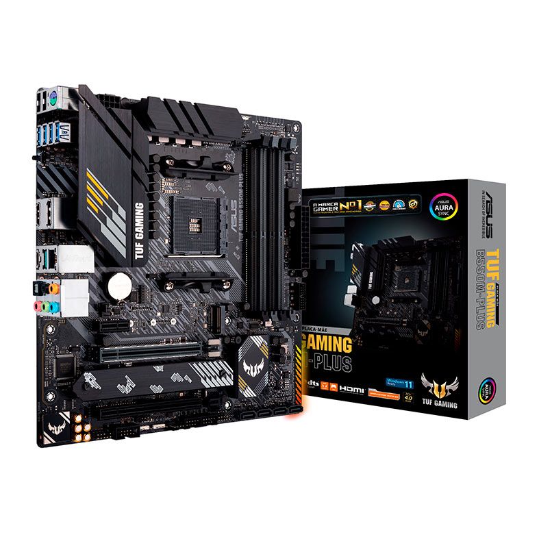 Placa Mae Asus TUF GAMING B550M-PLUS DDR4 Socket AM4 Chipset AMD B550