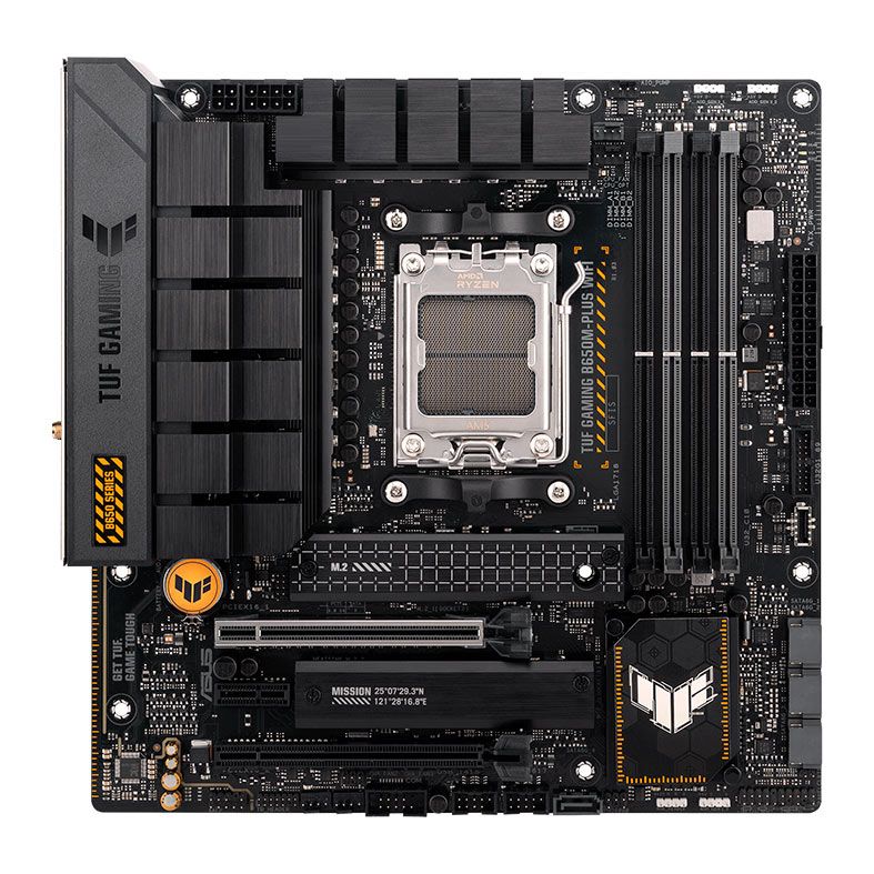 Placa Mae Asus TUF Gaming B650M Plus WIFI, DDR5, Socket AM5, Chipset AMD B650, TUF-GAMING-B650M-PLUS-WIFI