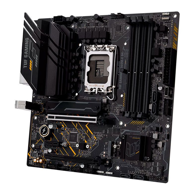 Placa Mae Asus TUF Gaming B660M-E D4, DDR4, Socket LGA1700, M-ATX, Chipset Intel B660, TUF GAMING B660M-E D4